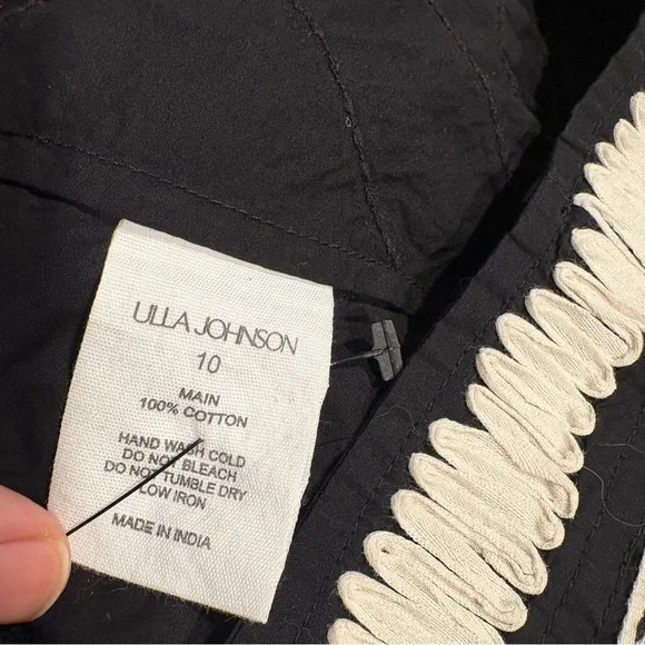 Ulla Johnson New Hollis Embroidered Cotton Long Dress Size 10 - Picture 15 of 16